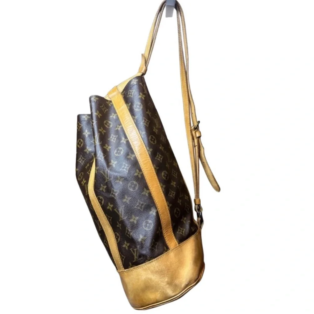 LOUIS VUITTON LV Monogram Randonnee GM Backpack Duffle Shoulder Bag RARE HTF